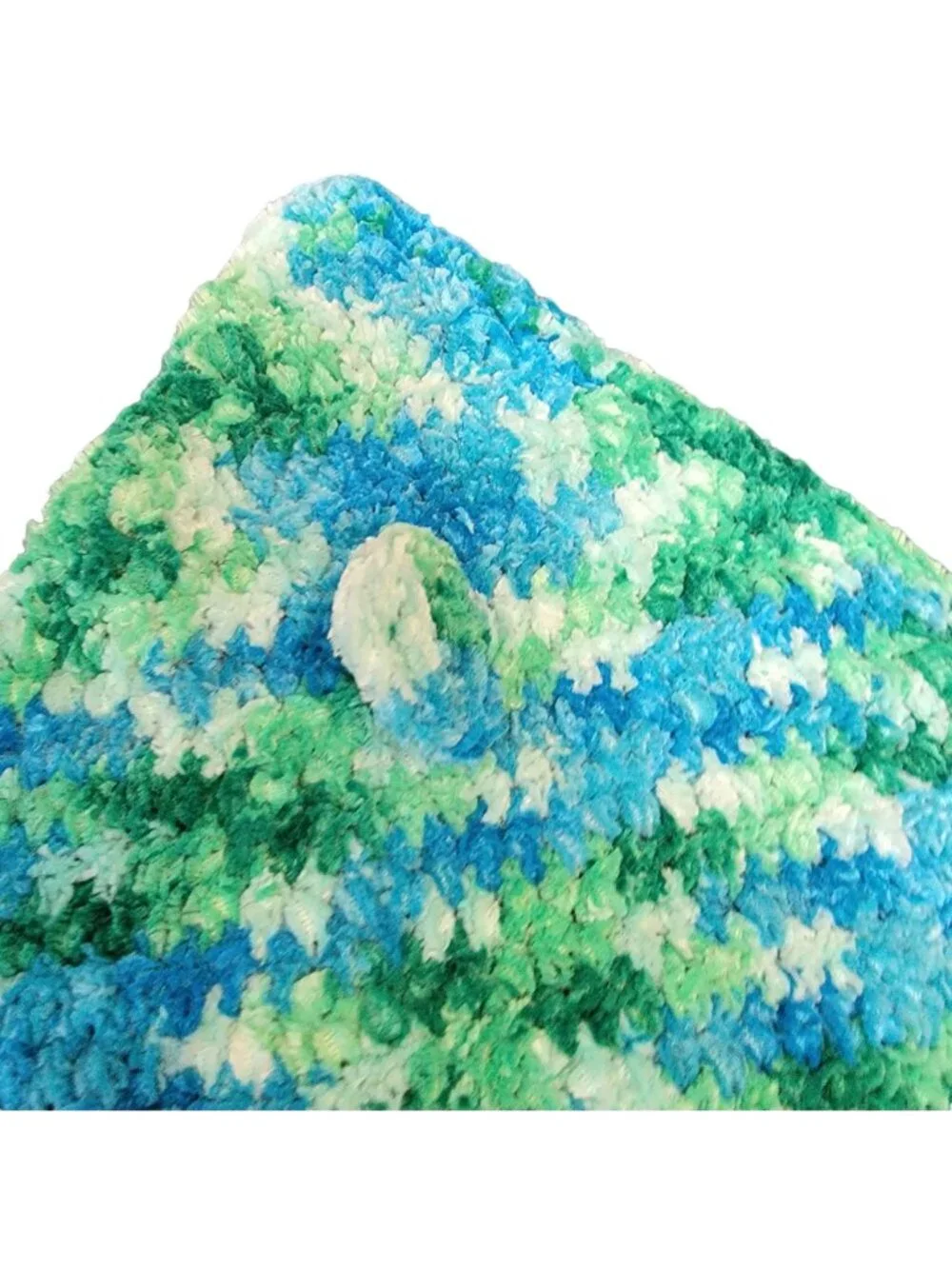 Bunny Comfort Blanket Baby Knit Chenille Blue Green Crochet Rabbit Photography